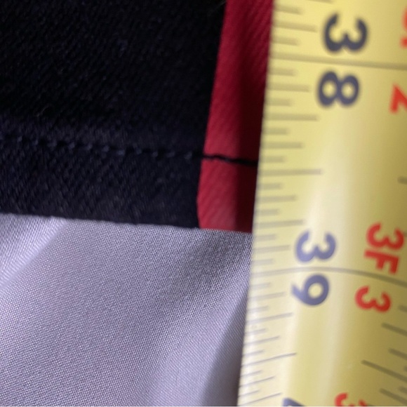 Calvin Klein Infinite Black High Rise Skinny Jeans Side Red Stripe Size 31 - Picture 9 of 9